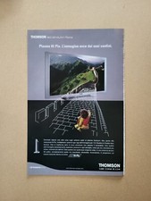 THOMSON SCENIUM PLASMA TELEVISORI RITAGLIO CLIPPING PUBBLICITA' ADVERTISING #461