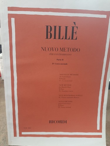 Nuovo metodo per - nuovo, contrabbasso