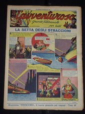 ***L'AVVENTUROSO*** ED. NERBINI N. 201 DEL 14-8-1938 ORIGINALE  !!!