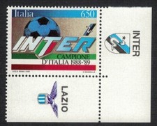 INTER SCUDETTO 1988-1989 CON APPENDICE INTER E LAZIO ANGOLO ANNO 1989