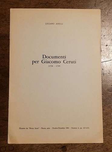 Documenti per giacomo - per, ceruti