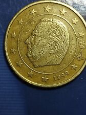 moneta 50 centesimi errore di conio 1999 belgio