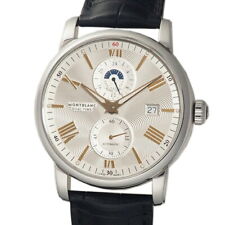 OROLOGIO MONTBLANC 4810 DUAL TIME 114857 CARICA AUTOMATICA QUADRANTE ARGENTO UOMO 42MM