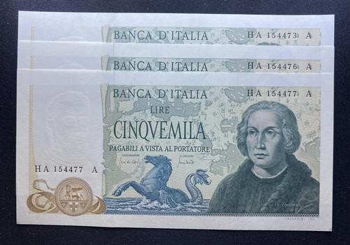 Italy 5000 lire colombo - 5000, 2°