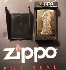 Accendino Zippo Barrett Smythe Indian 5¢ Sigaro  Brass  USA - RARO - con box