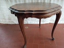 Tavolino da salotto con piano impiallacciato in radica - Primi anni '900