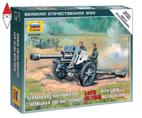 Zvezda german 105 mm - zvezda,