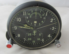 OROLOGIO MILITARE SOVIETICO A CARICA MANUALE DA CRUSCOTTO DI AEREO FUNZIONANTE