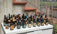 collezione di bottiglie di  birre del Belgio degli anni 90/2000.Circa 45 bott.