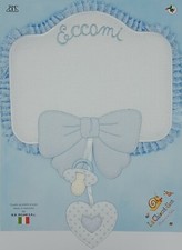 Fiocco nascita ECCOMI tela