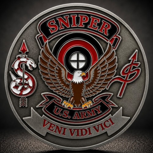 Army sniper challenge - army, coin