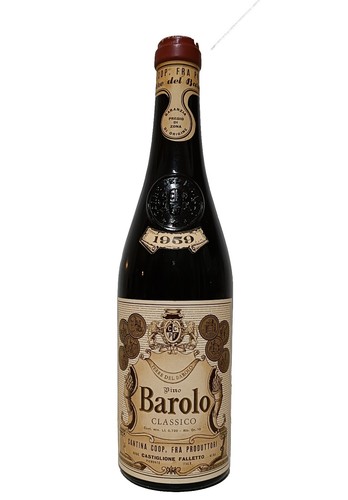 Barolo classico 1959 terre - barolo, 1959,