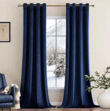 TENDA IN VELLUTO TERMICHE  OSCURANTI RESISTENTE E MORBIDO 140x280 CM 12 COLORI