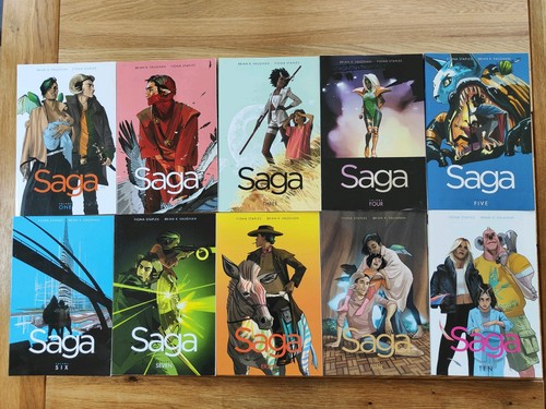 Saga graphic novels volumes - saga,