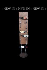 PORTABOTTIGLIE LEGNO VINO H152 ESPOSITORE BOTTIGLIE VINO COLONNA LEGNO