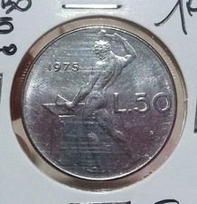 50 lire 1975 Vulcano FDC
