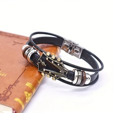 Bracciale pelle PU chitarra