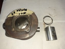 Gruppo termico Piaggio Vespa vna 125 epoca Cilindro alesato pistone nuovo 