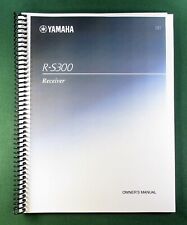 Yamaha R-S300 Instruction Manual: 42 Pages & Protective Covers!
