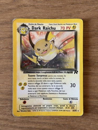 Dark raichu holo ita - raichu,