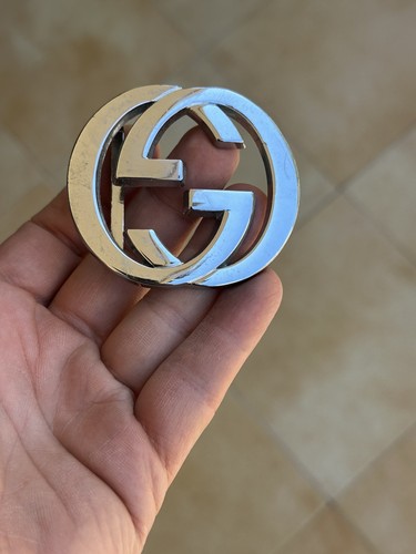 Fibbia cintura gucci argento - cintura,