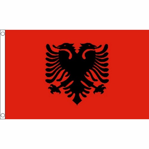 Albania flags bunting 5x3 - albania,