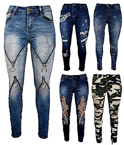 Jeans donna skinny - , camouflage