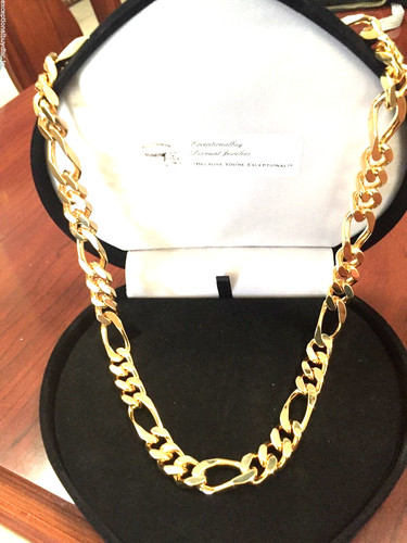 Collana grande catena figaro - collana,