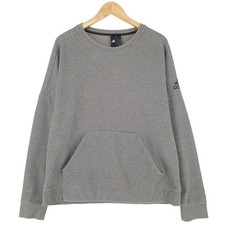 Adidas Uomo Felpa Grigio