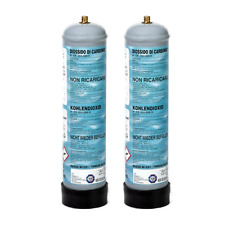 2 BOMBOLE CO2 ACQUARIO 600 GR CON SUPPORTO USA E GETTA PASSO 10X1 MADE IN ITALY