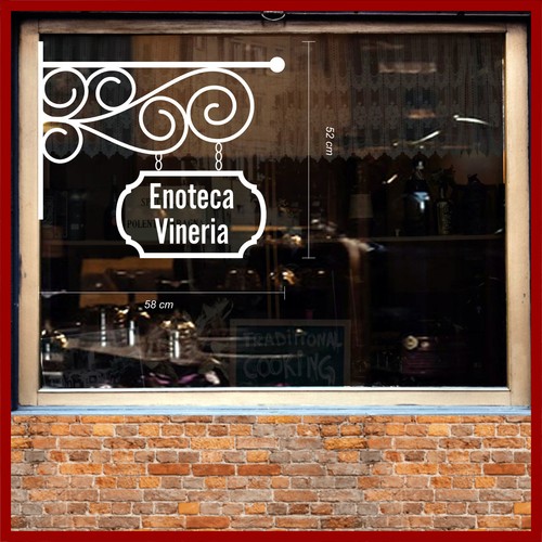 Adesivi enoteca vetrine - enoteca,