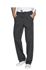 Pantaloni Per Cuoco Chef Da Cucina Ristorante Nero Gessato Professionale Cotone 