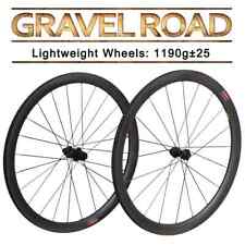 Cerchi in carbonio leggeri tubeless tubeless larghezza 25 mm ruote bici ghiaia