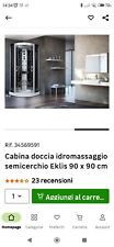 Cabina Doccia idromassaggi 90x90  radio e luci usato  2 volte praticamente nuovo