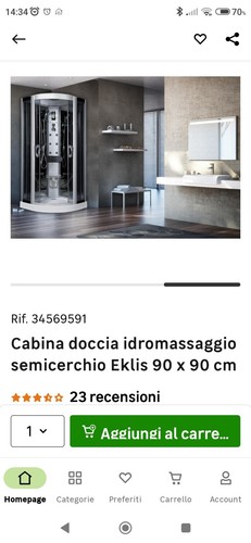 Cabina doccia idromassaggi - cabina,