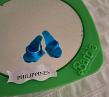 Anni '80 Sandali Mules turchesi Philippines Barbie Superstar  Mattel