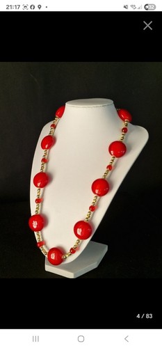 Collana vetro artistico - collana, di