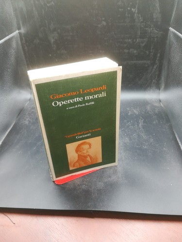 Operette morali leopardi - operette,