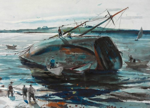 Andrew wyeth trawler around - andrew, wyeth: