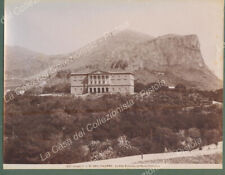 PALERMO. Villa Belmonte e Monte Pellegrino. Foto originale Alinari all'albumina