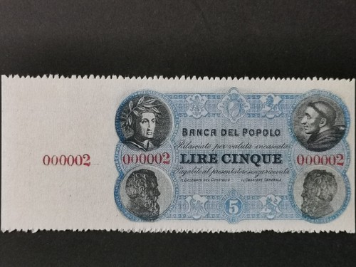 354 lire banca del popolo - banca,