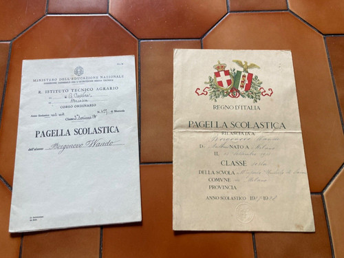 Raro lotto pagelle fasciste - pagelle,