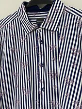 CAMICIA BOTTEGA ARTIGIANA BLU TAGLIA 18,5