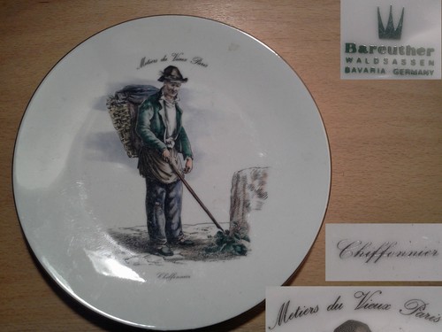 Ancienne assiette dessert - ancienne,