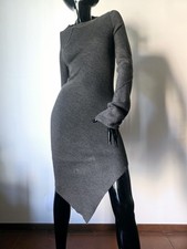 Comme Des Garçons Archive FW 2000s Asimmetrical Deconstructed Wool Dress 