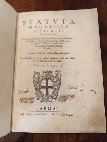 1590 parma statuta magnificae - 1590,