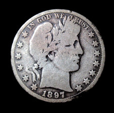 1897 O Barber Mezzo Dollaro