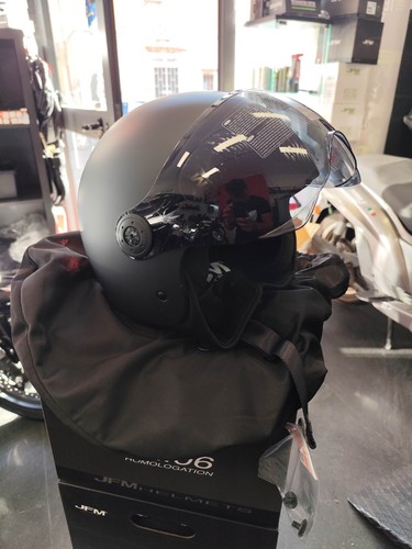 Casco jet visiera fumé jfm - visiera,