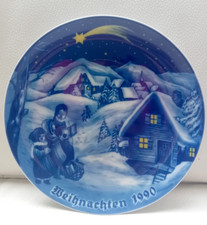 PIATTO DA COLLEZIONE PORCELLANA Tirschenreuth Bavaria Weihnachtsteller 1990