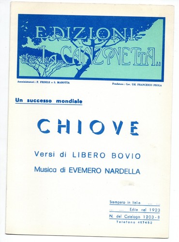 Spartito musicale napoletano